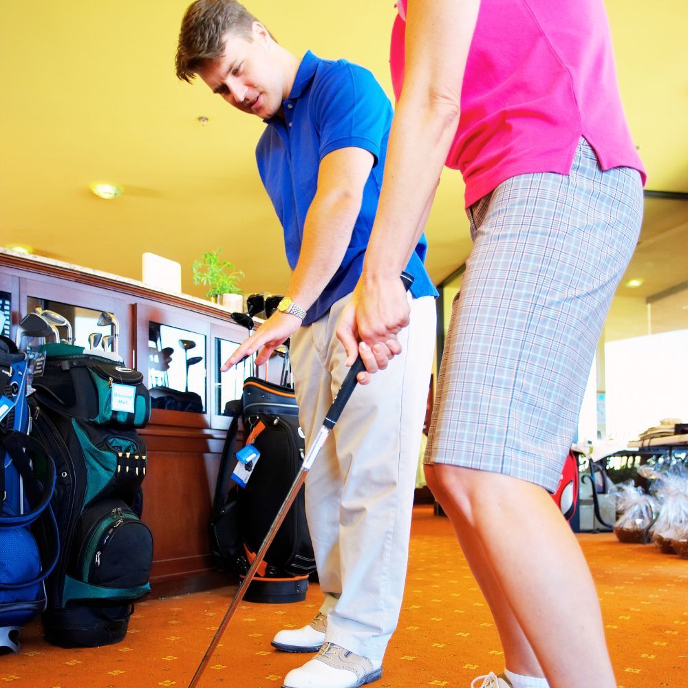 Golfers maintaining and upgrading their golf club set